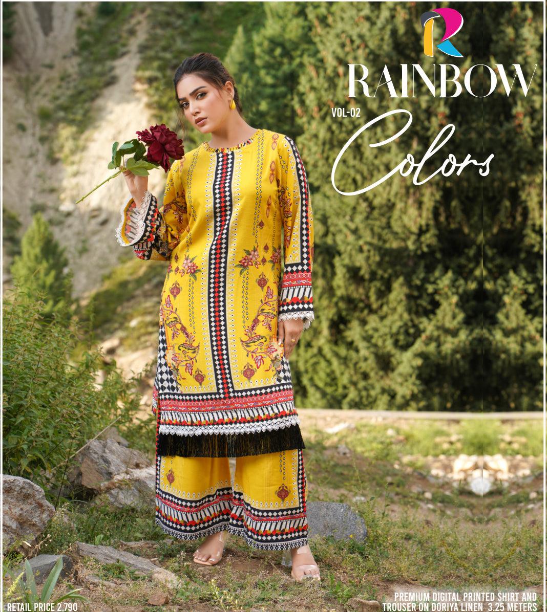 Dooriya Linen 2-Piece Suit (Sunlit Charm)