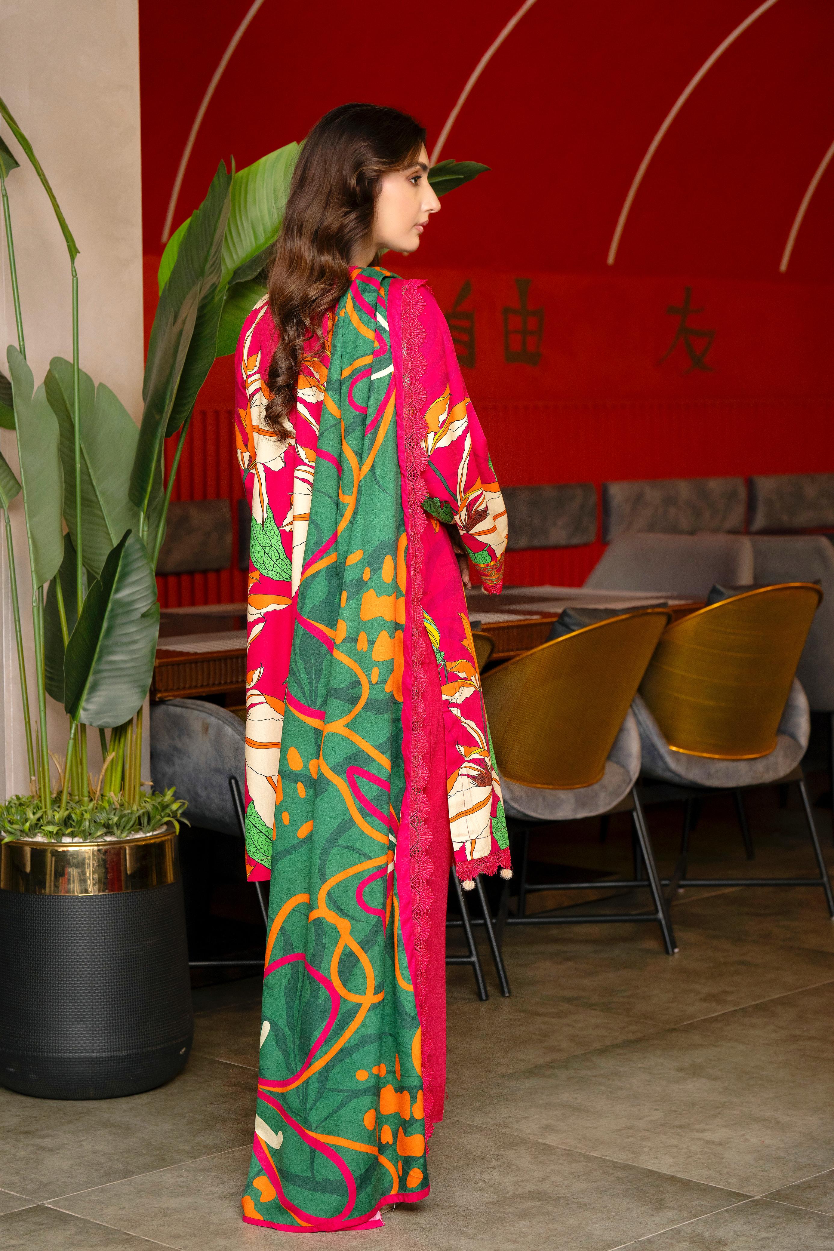 Bold Bloom - Festive 3-Piece Suit
